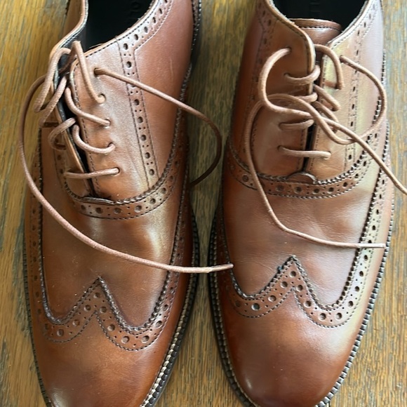 Cole Haan Men’s Shoes Williams Wing II British Tan Color Size 8 M With Box - Picture 7 of 12